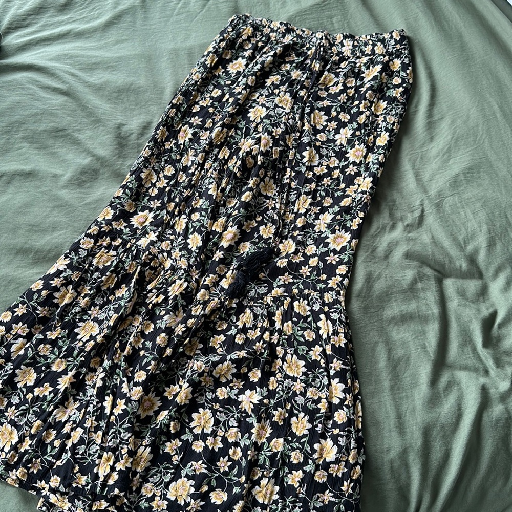 flowy floral pants